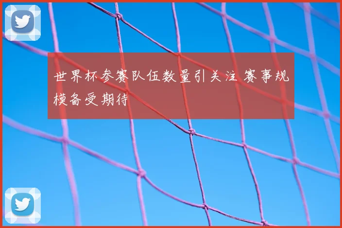 世界杯参赛队伍数量引关注 赛事规模备受期待